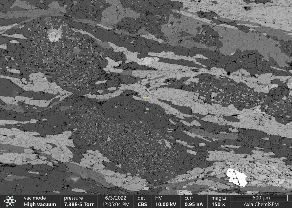 backscatter electron image