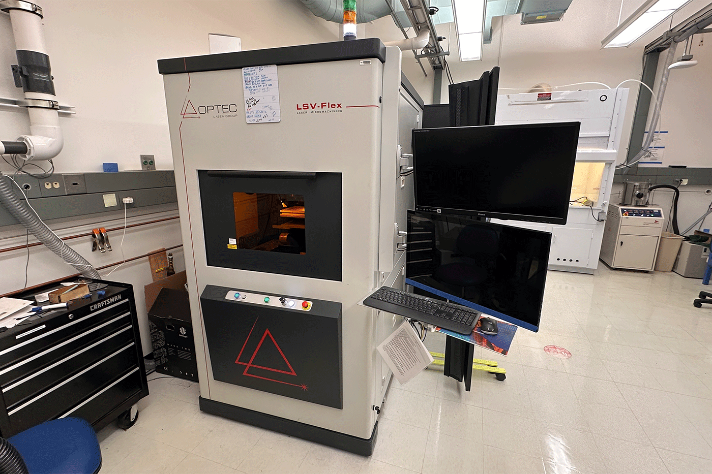 laser micro-machining lab tool showcasing capabilities