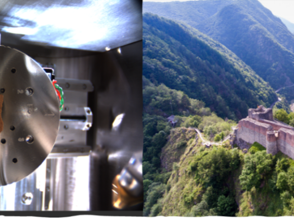 Dracula's Castle and a piece of the castle we did analysis on