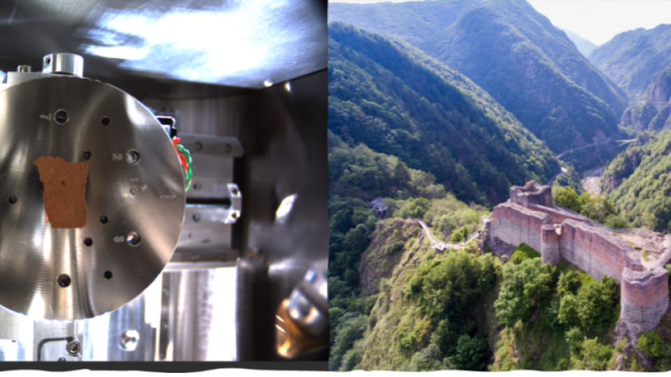 Dracula&#039;s Castle and a piece of the castle we did analysis on