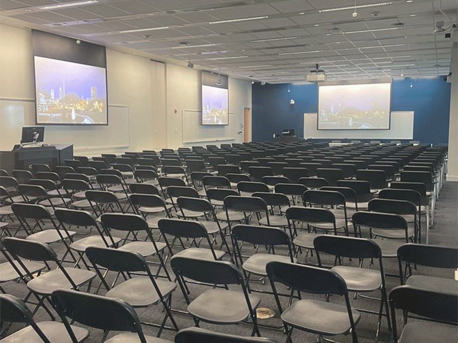 Theater style seating 